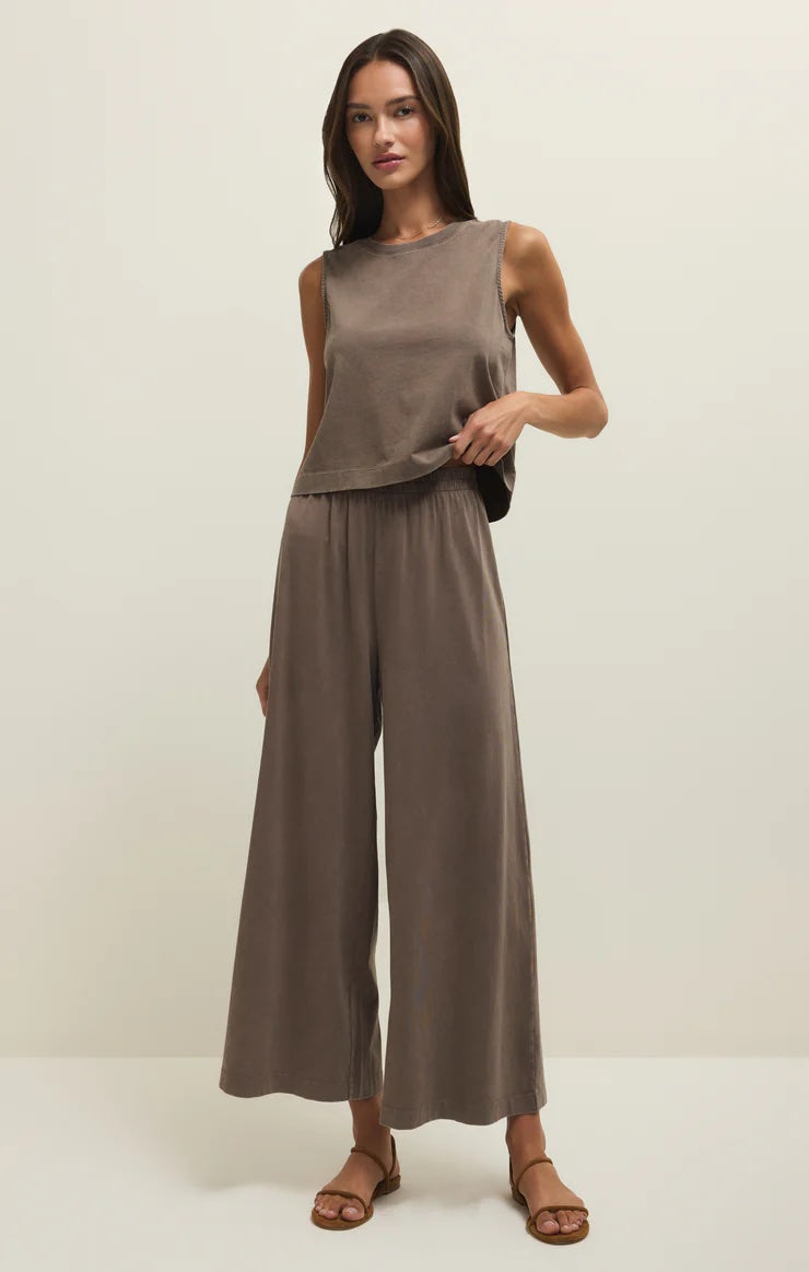 Sloane Jersey Muscle Tank - Perfectly Taupe