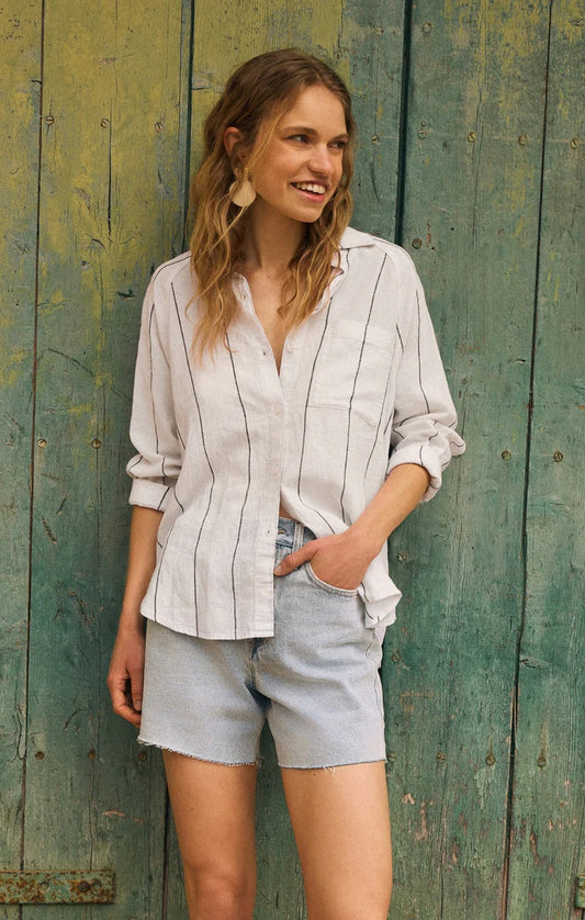 The Perfect Linen Top - White