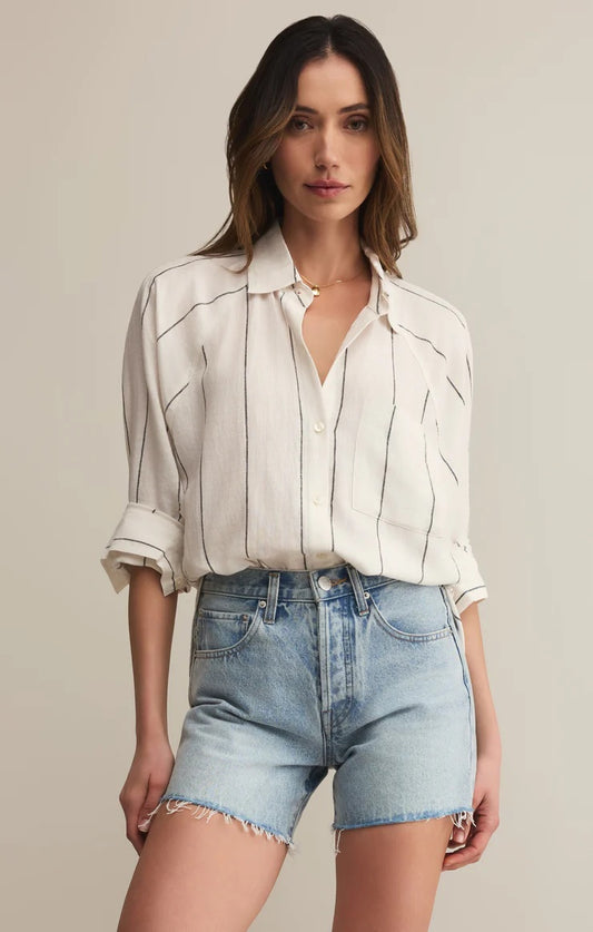 The Perfect Linen Top - White