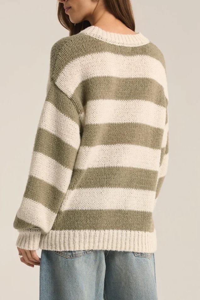 Z Supply Anders Stripe Sweater | Willow, Designed in the USA