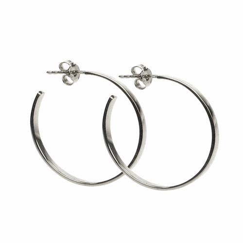 Mimi + Marge - Classic Hoop Earring- Silver