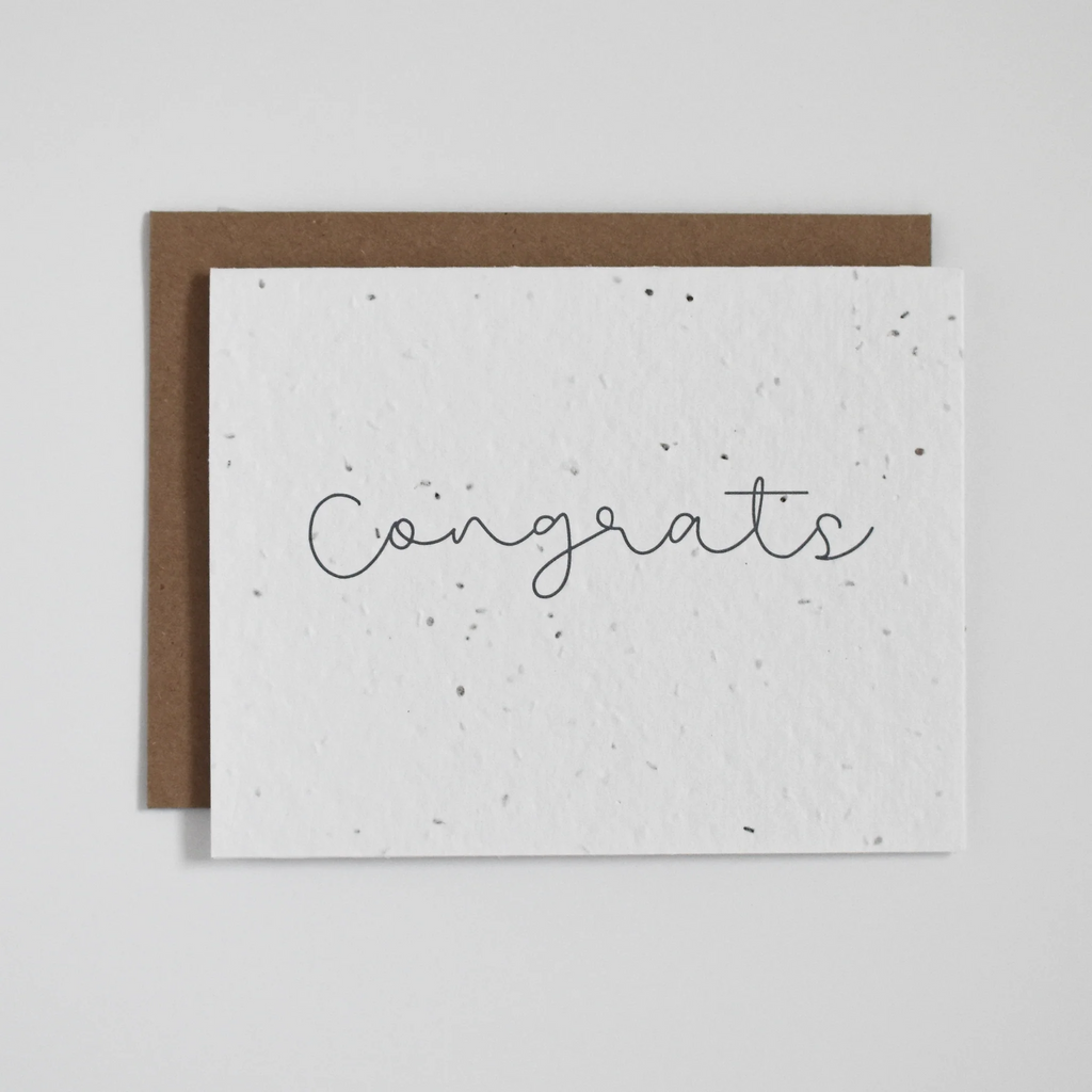 The Good Card - Plantable Congratulations Card - Cursive