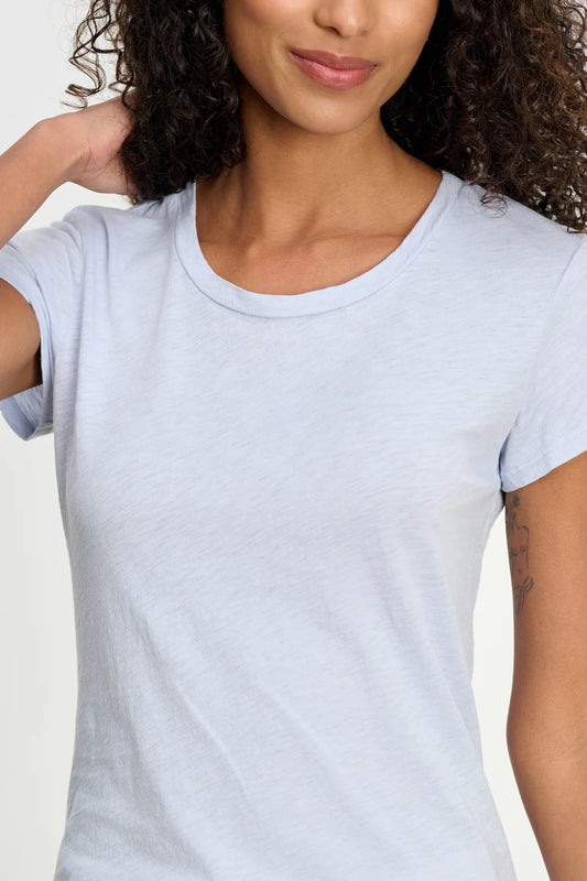 Odelia Cotton Slub Tee - Soho Sky