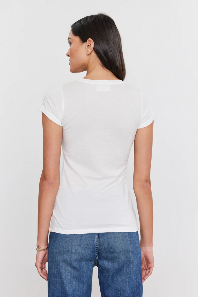 Velvet - Jemma Tee - White