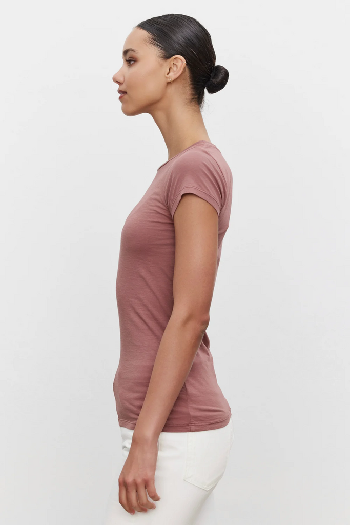 Velvet Jemma Tee | Blush, Designed in the USA