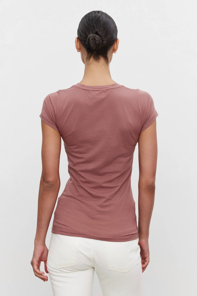 Velvet Jemma Tee | Blush, Designed in the USA