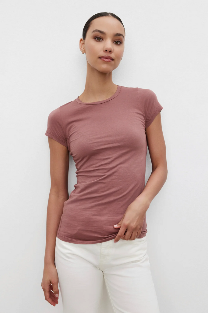 Velvet Jemma Tee | Blush, Designed in the USA