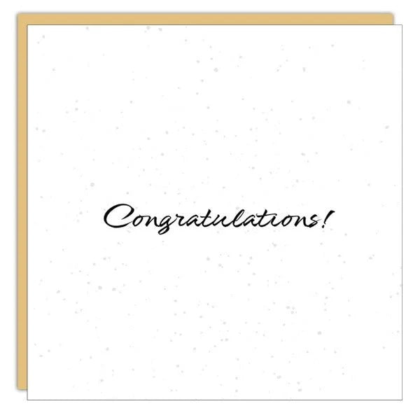 Little Gem Mini Congratulations Card - Congratulations!