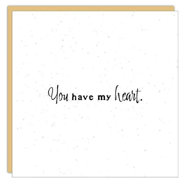 Little Gem Mini Love Card - You Have My Heart