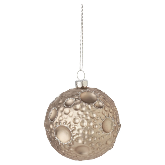 Glass Moon Ornament