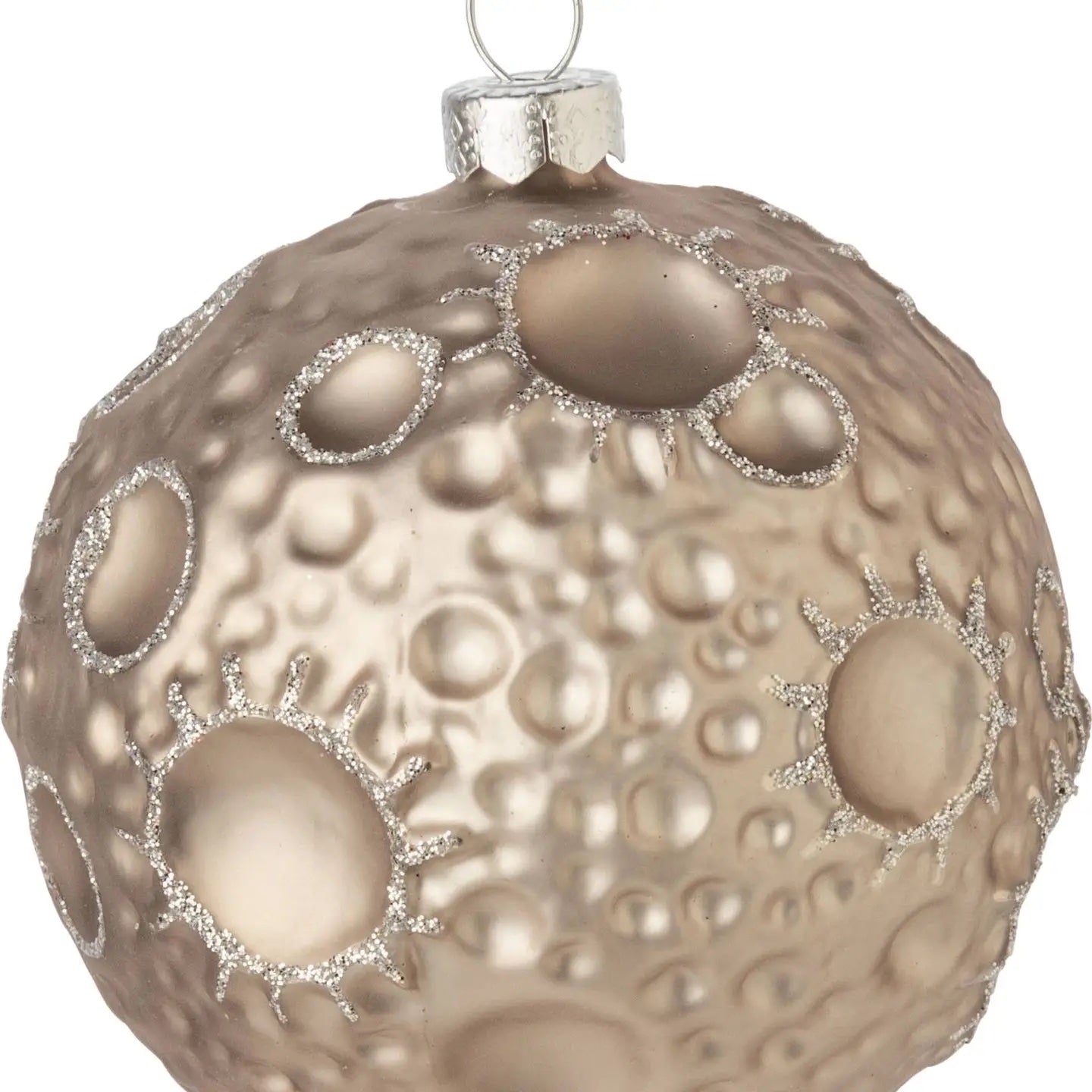 Glass Moon Ornament