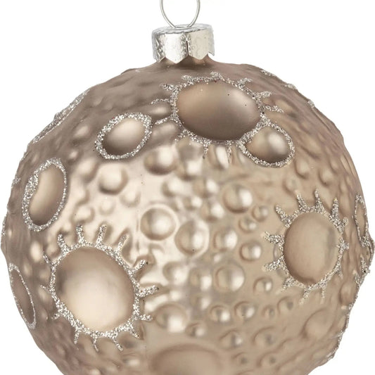 Glass Moon Ornament
