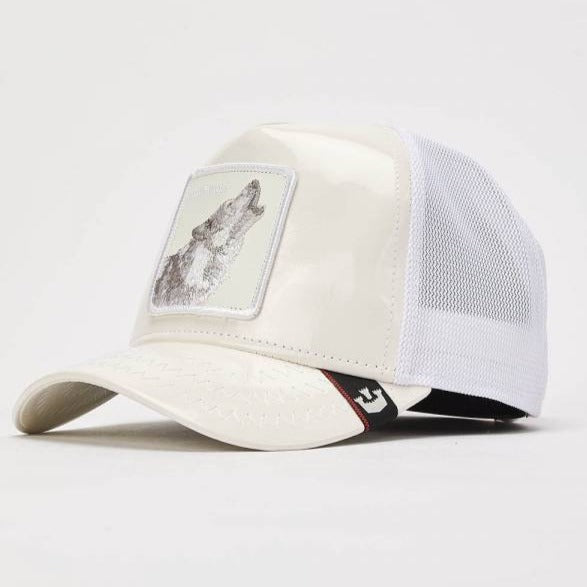 Goorin Bros - Patent Leather Trucker Hat - Big White
