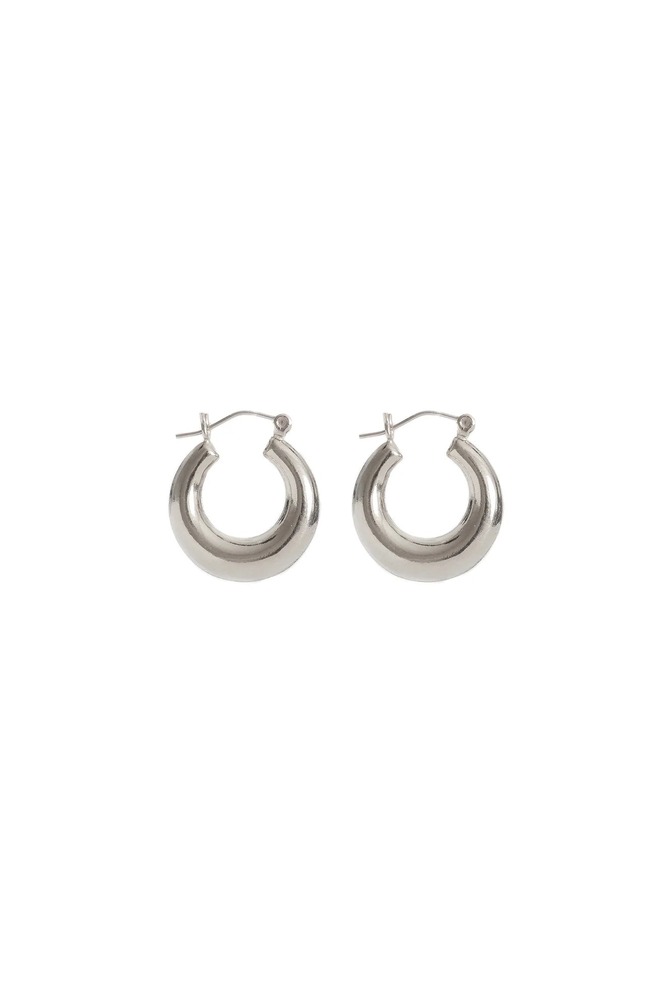 Lisbeth Jewelry - Hailey Hoop Earrings - Silver