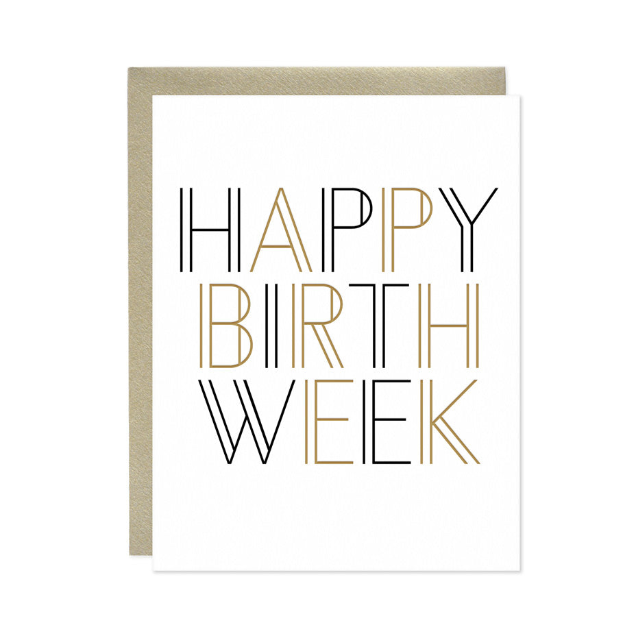 Missive Press - Birthday Card - Happy Birth Week