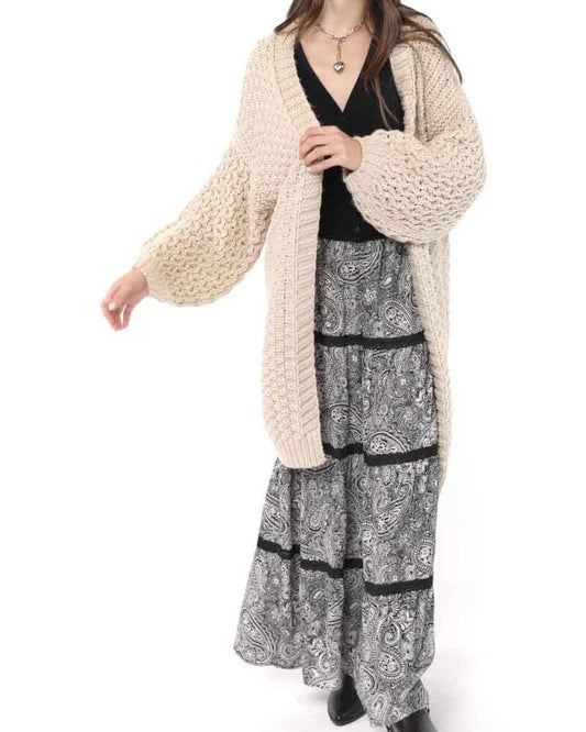 Sadie + Sage Iggy Hand-Knit Cardigan | Natural