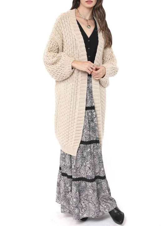 Sadie + Sage Iggy Hand-Knit Cardigan | Natural