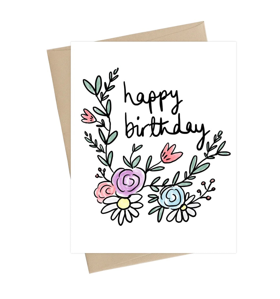 Little May Papery Birthday Card Tulips | Printed in Canada