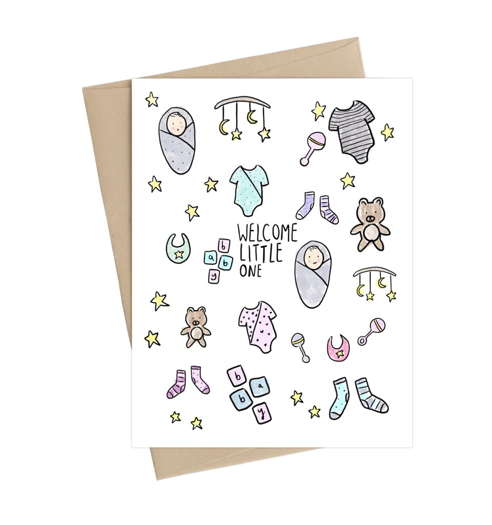 Little May Papery New Baby Card | Welcome Little One