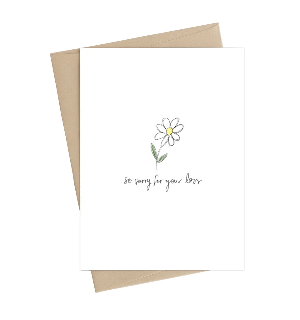 Little May Papery - Empathy & Sympathy Card - Daisy