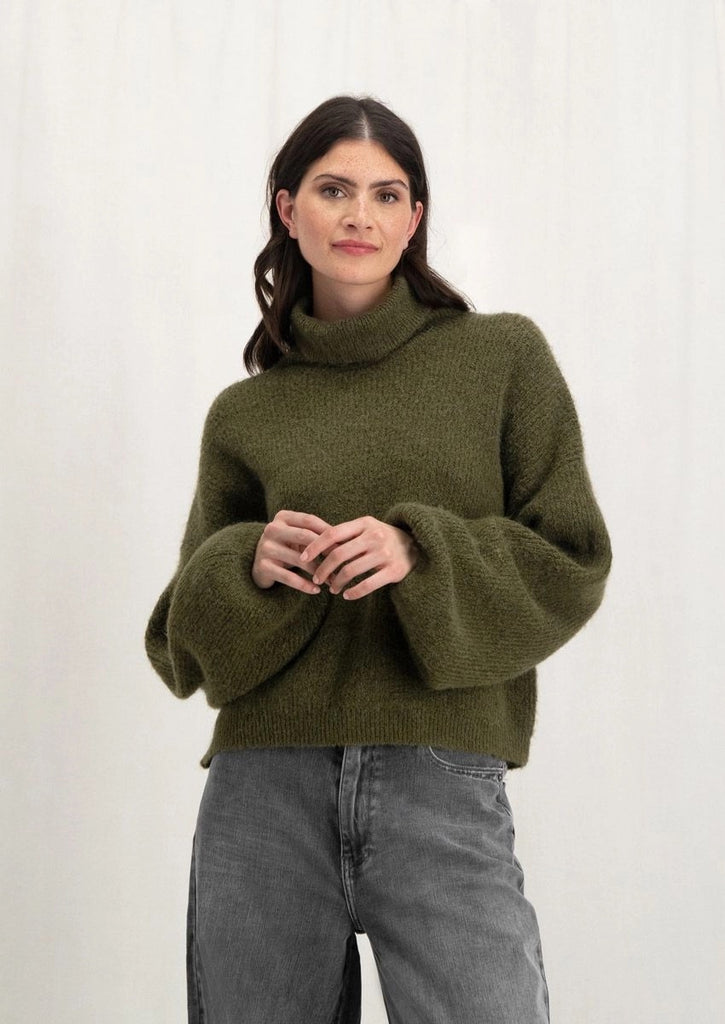 Circle Of Trust Meau Knit Sweater | Military Green