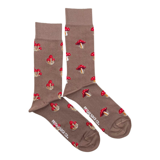 Friday Sock Co. Men's Mismatched Socks | Mushroom