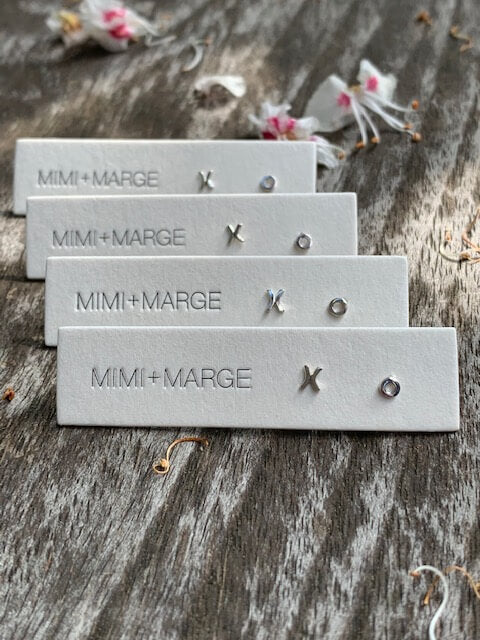 Mimi + Marge Stud Earrings | X + O, Handmade in Bali
