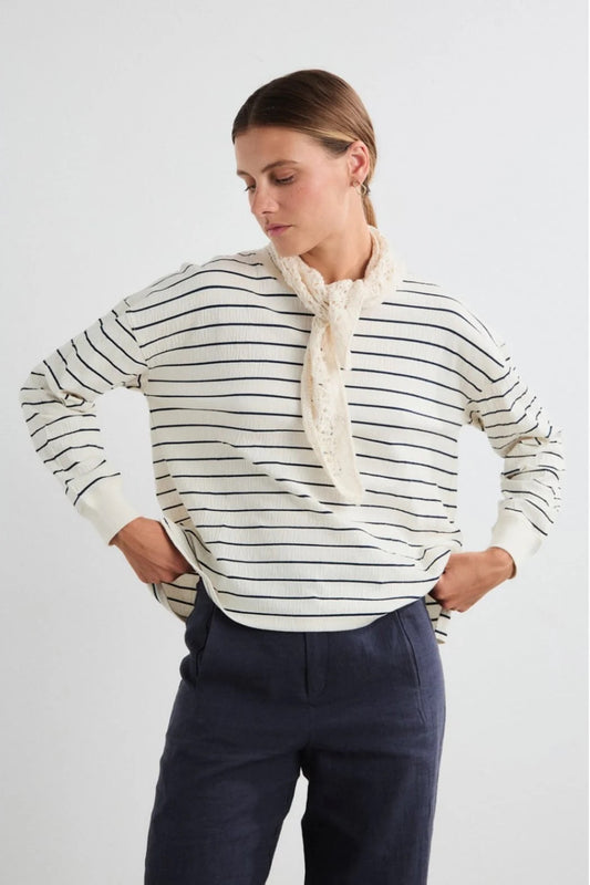 Salana Sweater - Navy Stripe