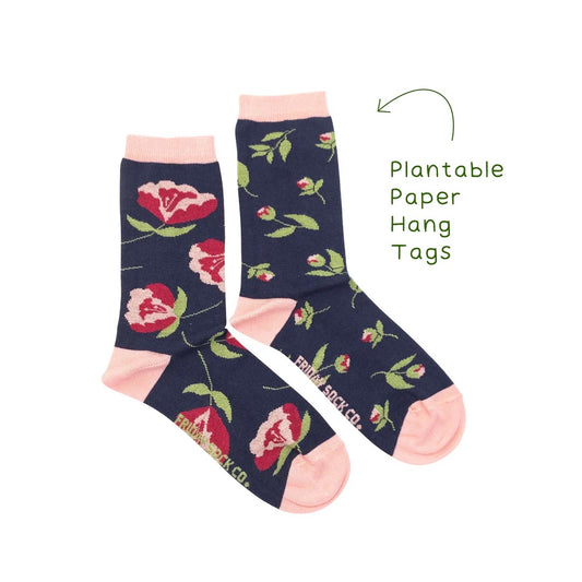 Friday Sock Co. Women's Mismatched Socks | Peony