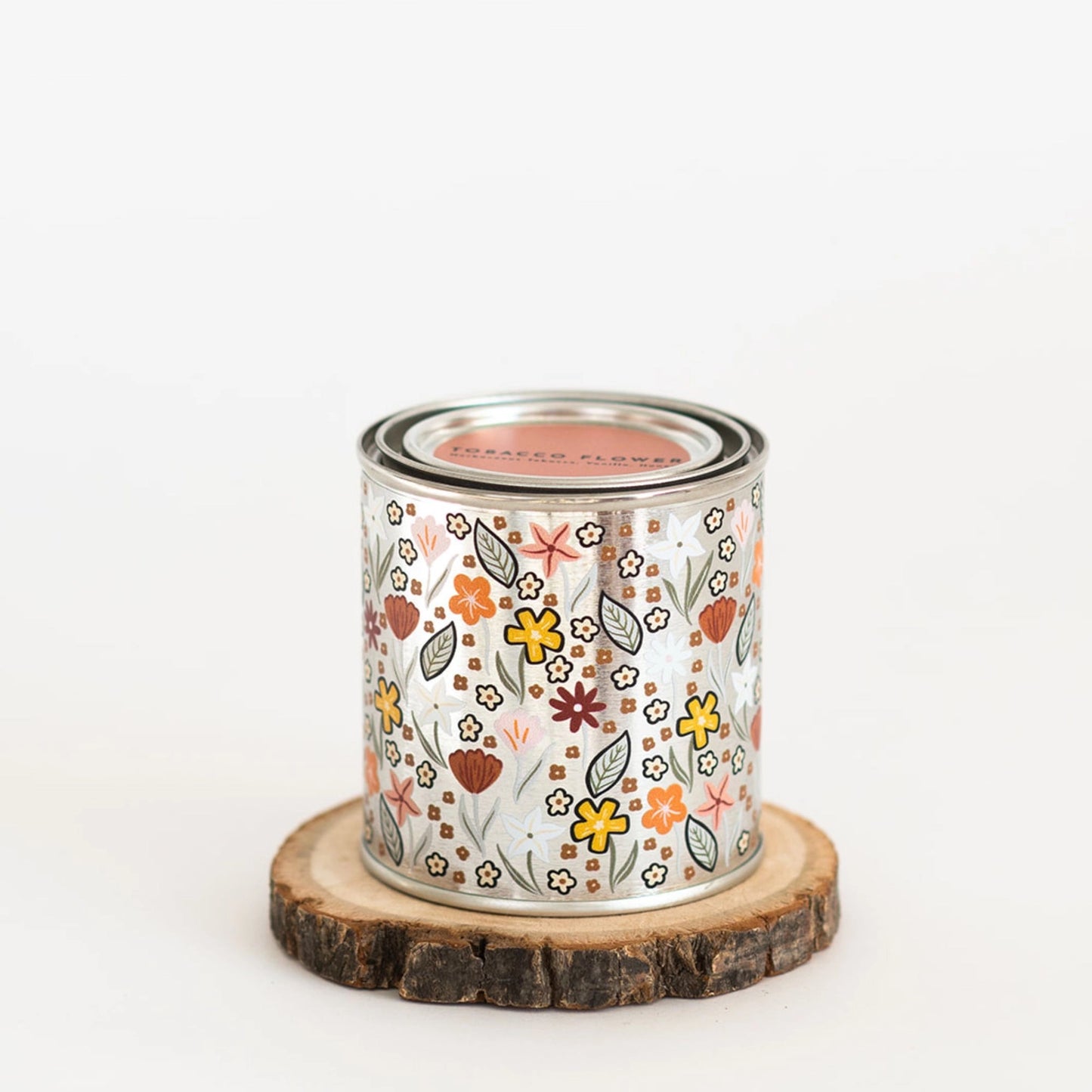 Paint Tin Candle, Tobacco Flower | Soy Wax, Made in Canada