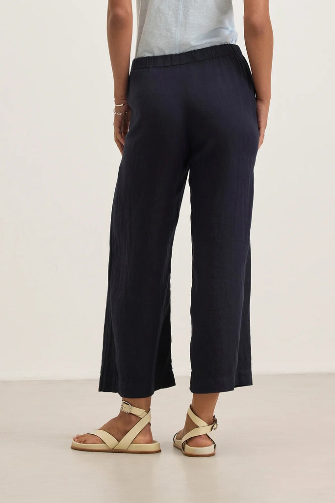 Velvet Lola Woven Linen Pants | Shadow