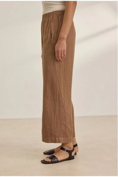 Velvet Lola Woven Linen Pants | Bark, Made in the USA