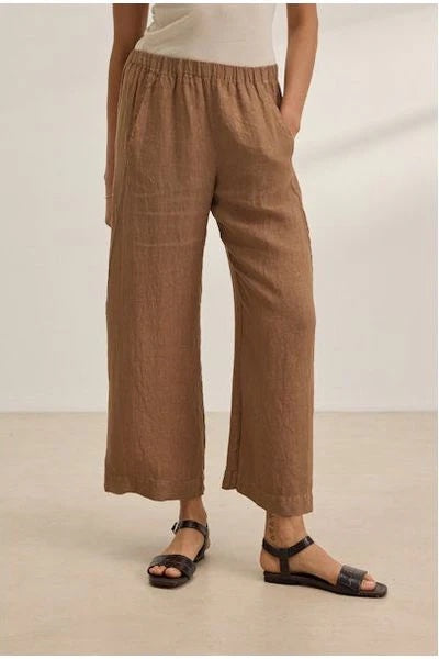 Velvet Lola Woven Linen Pants | Bark, Made in the USA