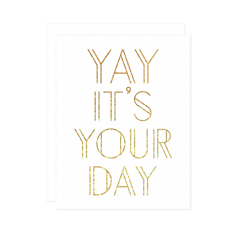 Missive Press - Birthday Card - Yay It's Your Day