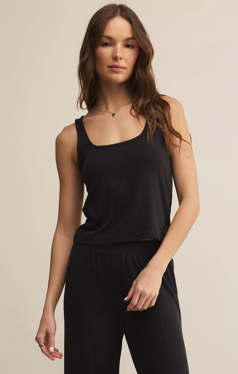 Starry Eyed Tank - Black Sand