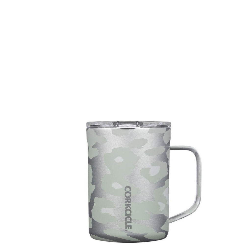 Corkcicle Stainless Steel Insulated Mug 16oz | Snow Leopard