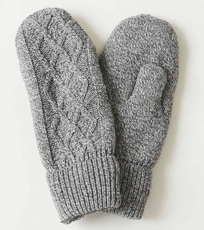 Parkhurst Cable Mittens | Grey