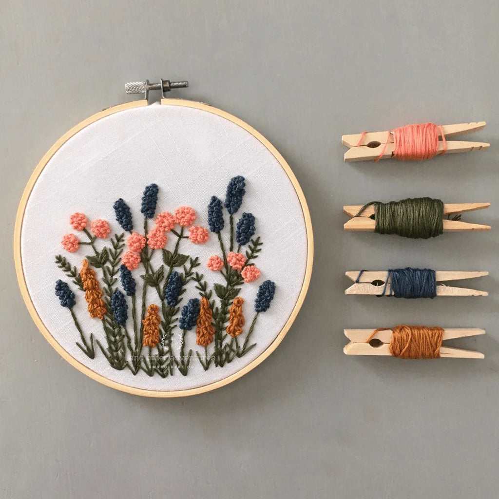 And Other Adventures Beginner Embroidery Kit | Avonlea Navy