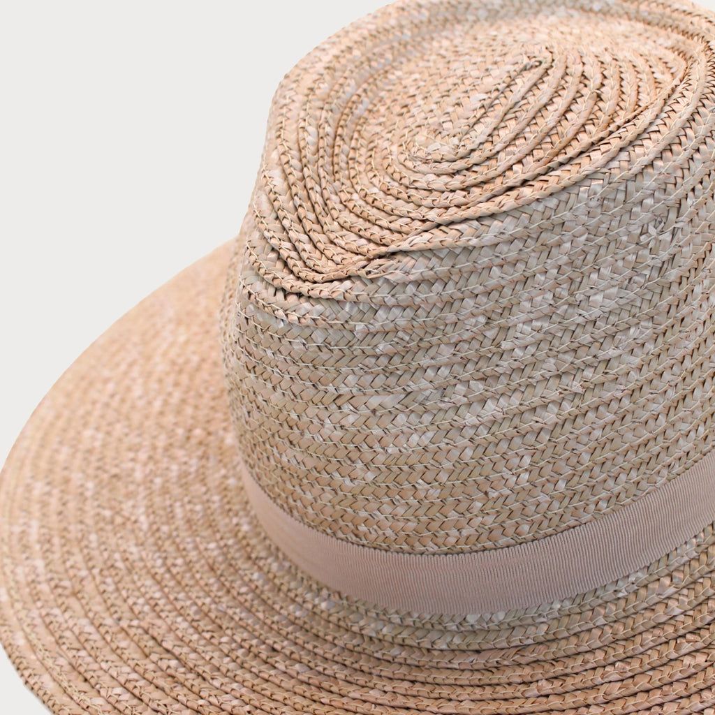 Ace of Something Bologna Boater Hat | Bisque, 100% Straw