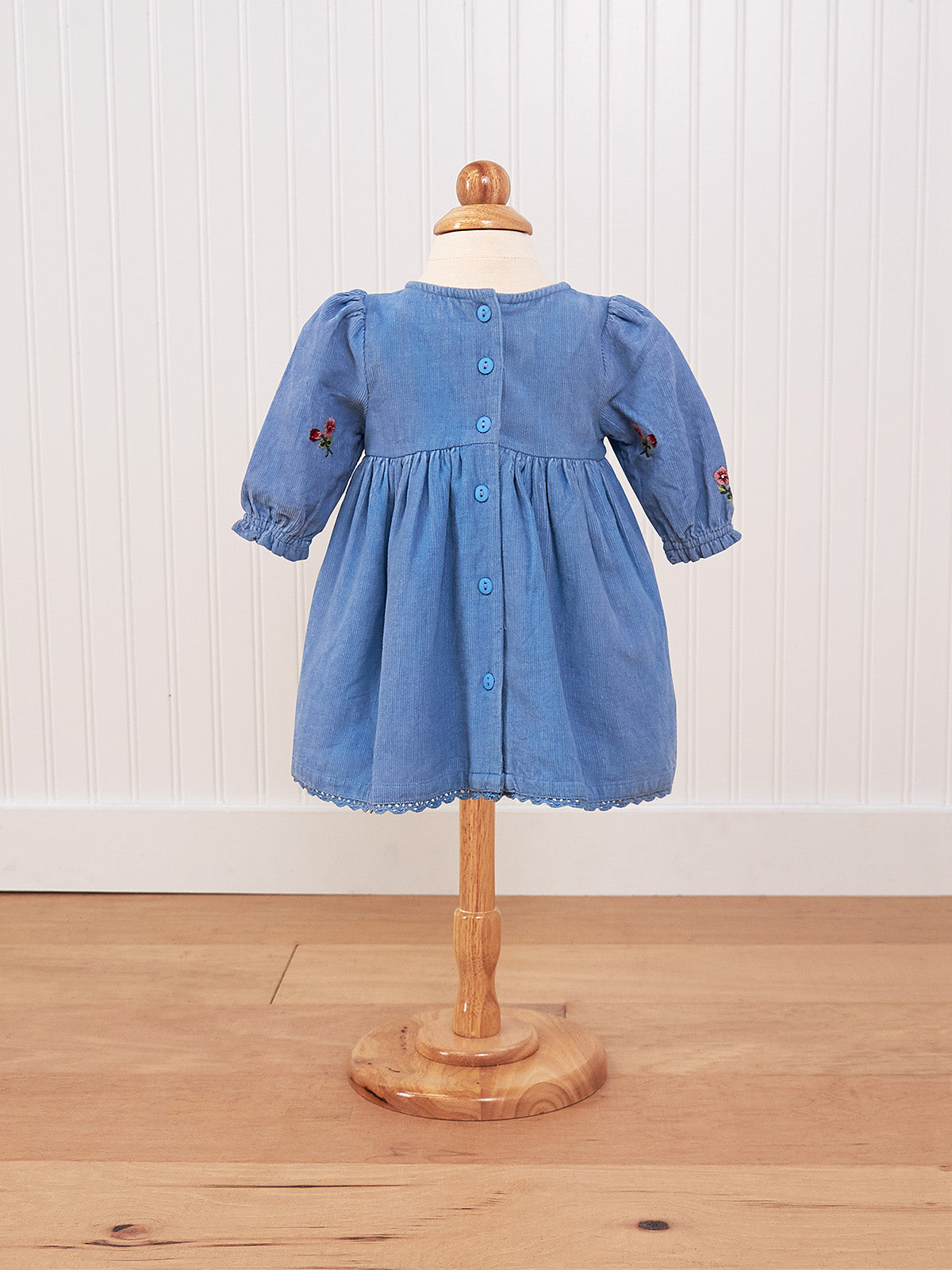 April Cornell Cotton Fiona Baby Dress - Embroidered Corduroy – Twang & Pearl
