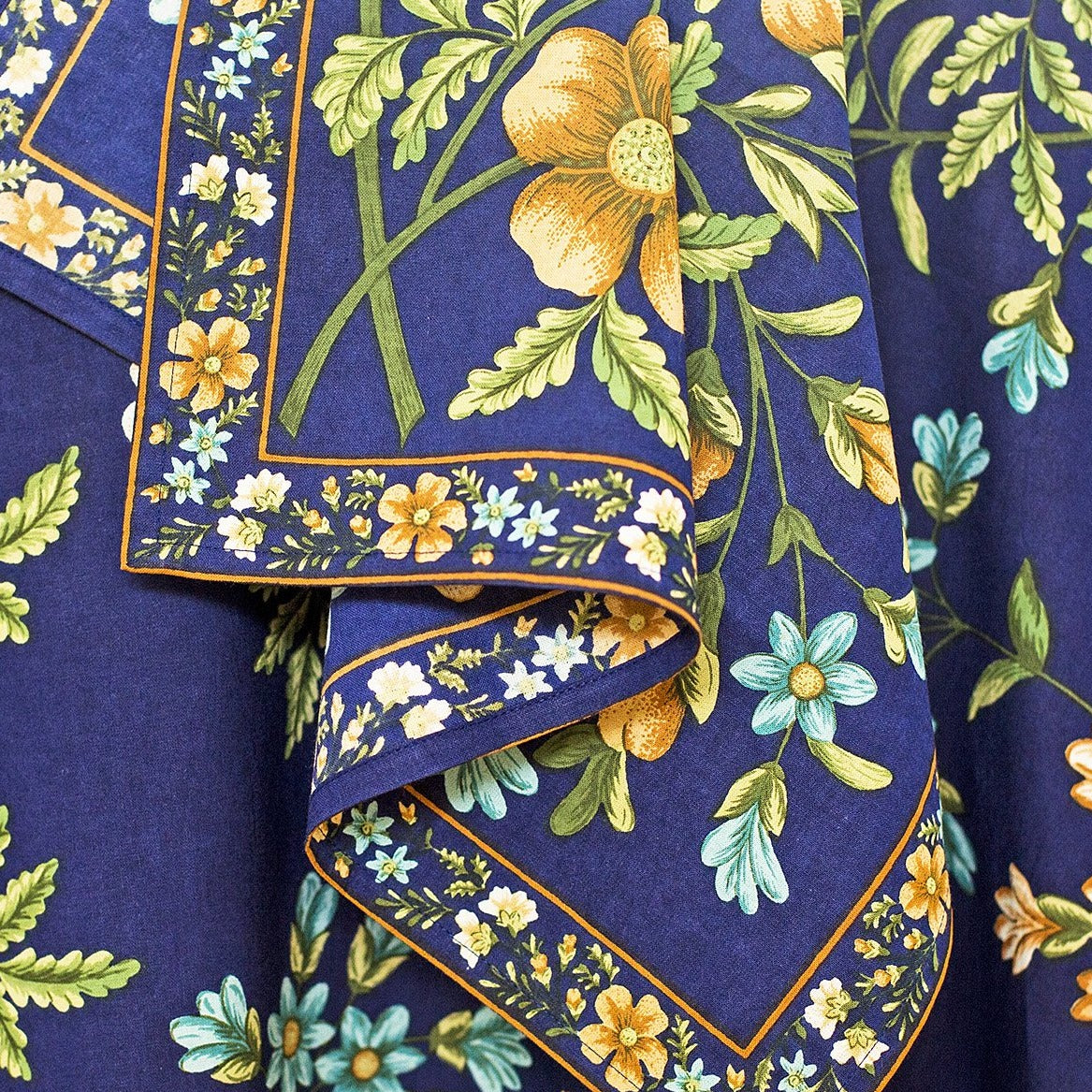 April Cornell Cotton Tablecloth | Palais Navy