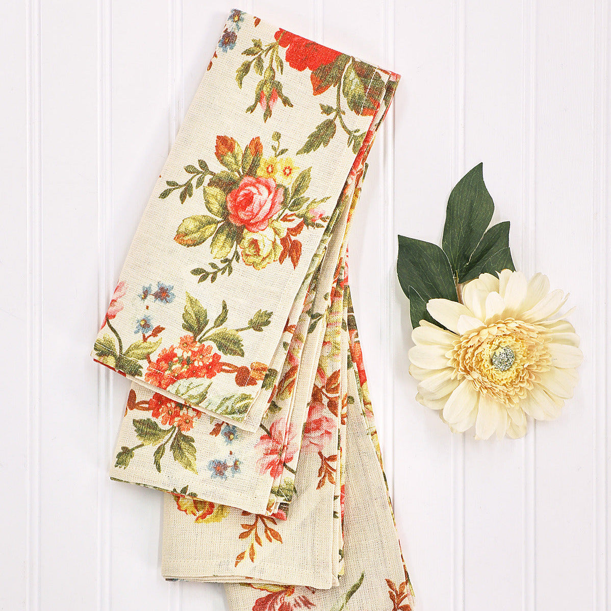 April Cornell Linen Napkins Set of 4 | Cassandra Antique, Hand Woven