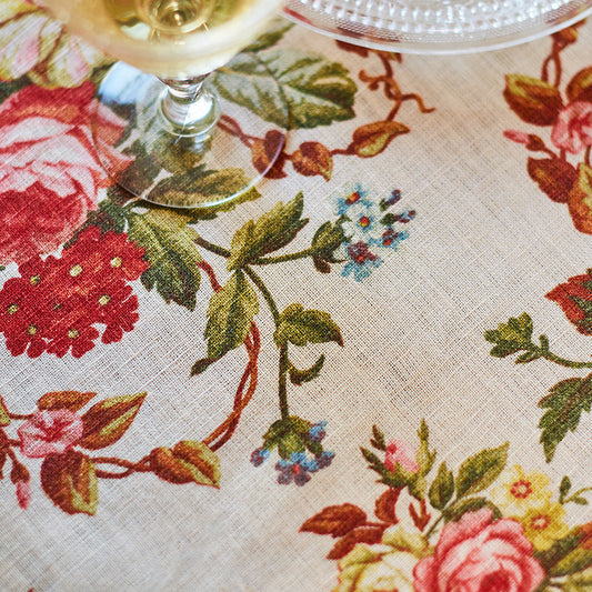 April Cornell Linen Tablecloth | Cassandra Antique, Made in Canada