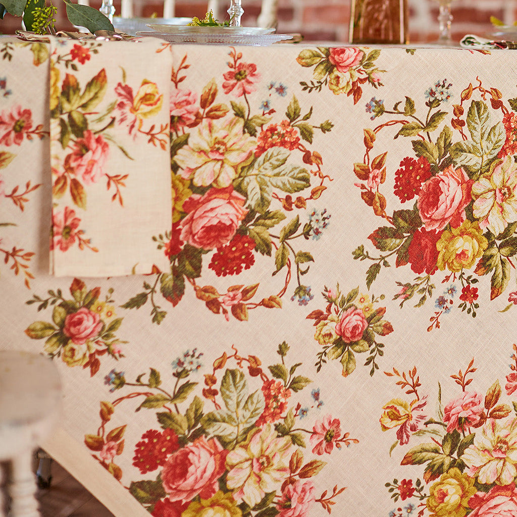 April Cornell Linen Tablecloth | Cassandra Antique, Made in Canada