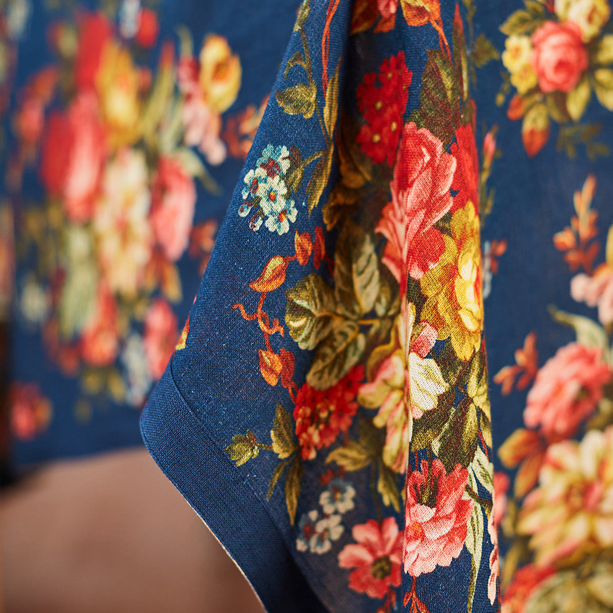 April Cornell Linen Tablecloth | Ink, Made in Canada