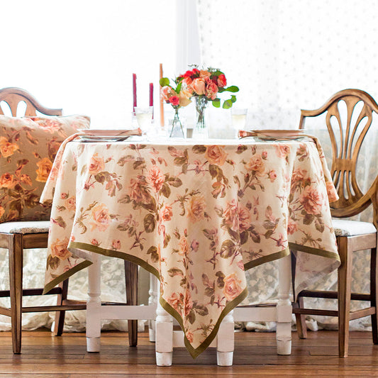 April Cornell Linen Tablecloth | Serenade, Designed in Canada