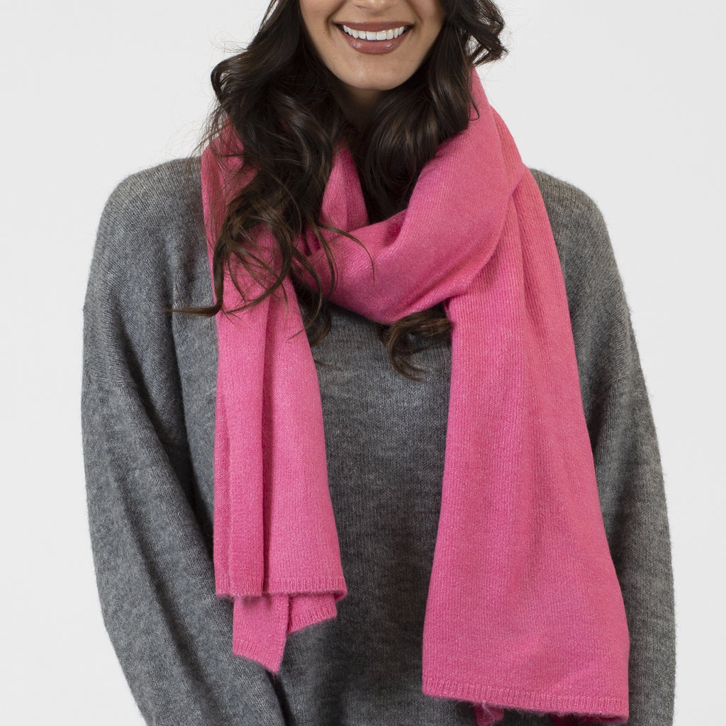 Lyla + Luxe Scarf Bright Pink | Designed in Canada