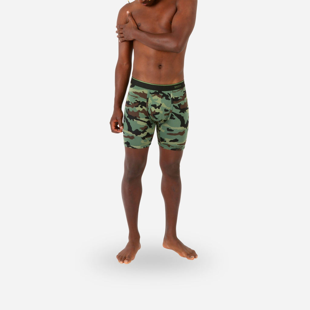 BN3TH Boxer Camo Green | Breathable, Lightweight, 3D Pouch