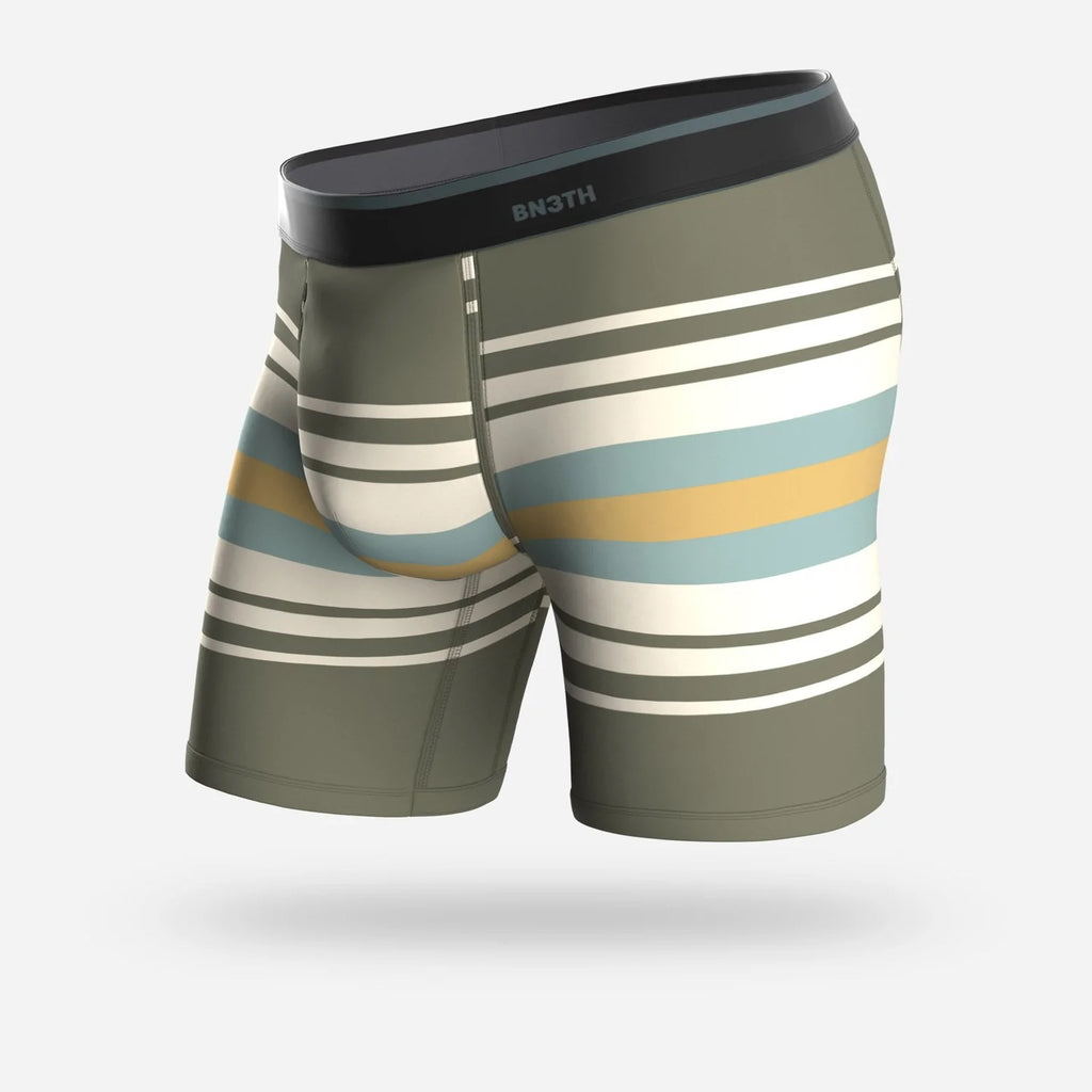 BN3TH Boxer Sunday Stripe Pine | Breathable, Lightweight, 3D Pouch