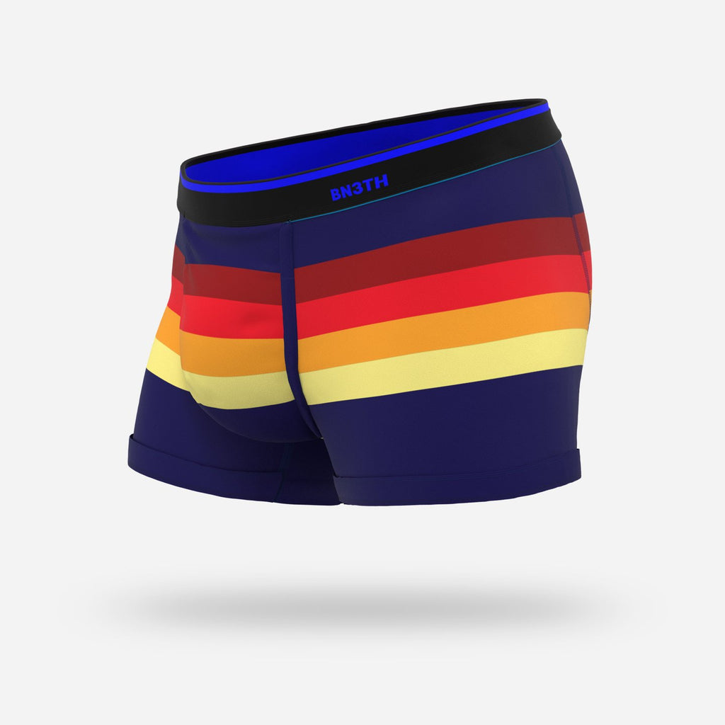 BN3TH Trunk Retrostripe Navy | Breathable, Lightweight, with 3D Pouch